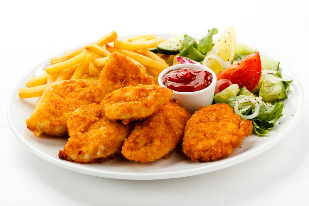 Kids nuggets with chips